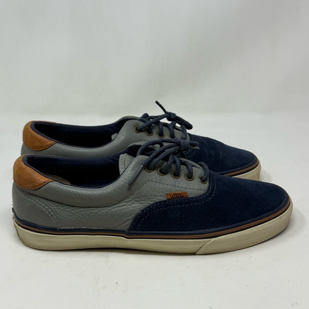 Vans Era 59 California Shoes Mens 10 Blue Gray Suede Leather Skate Sneakers